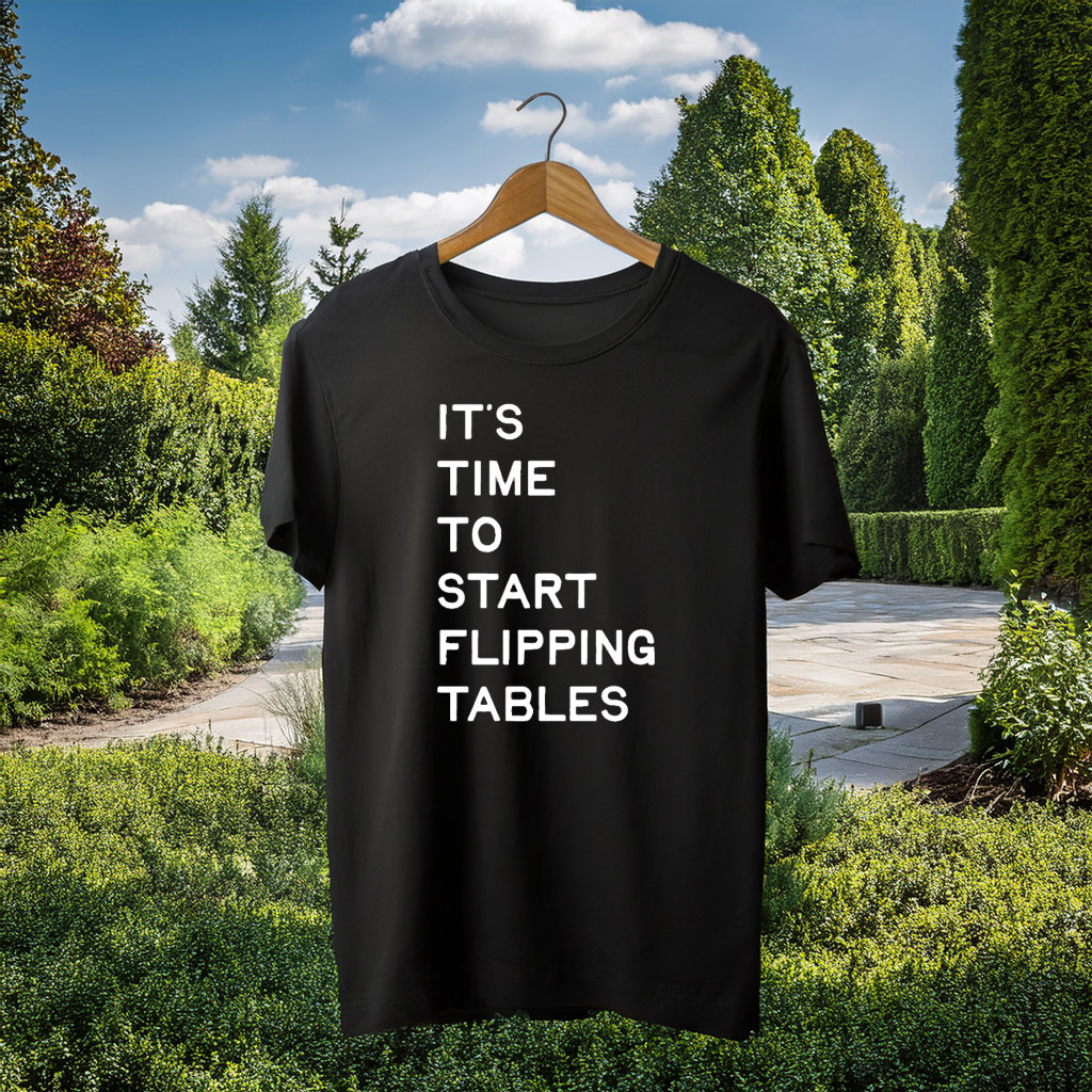 James Talarico Start Flipping Tables Crewneck Sweater