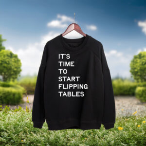 James Talarico Start Flipping Tables Crewneck Sweater