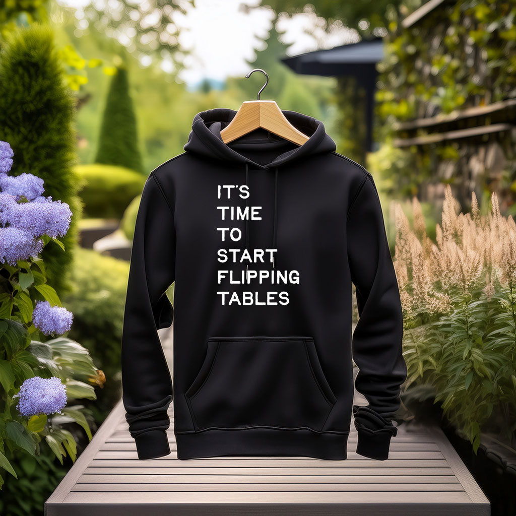 James Talarico Start Flipping Tables Crewneck Sweater