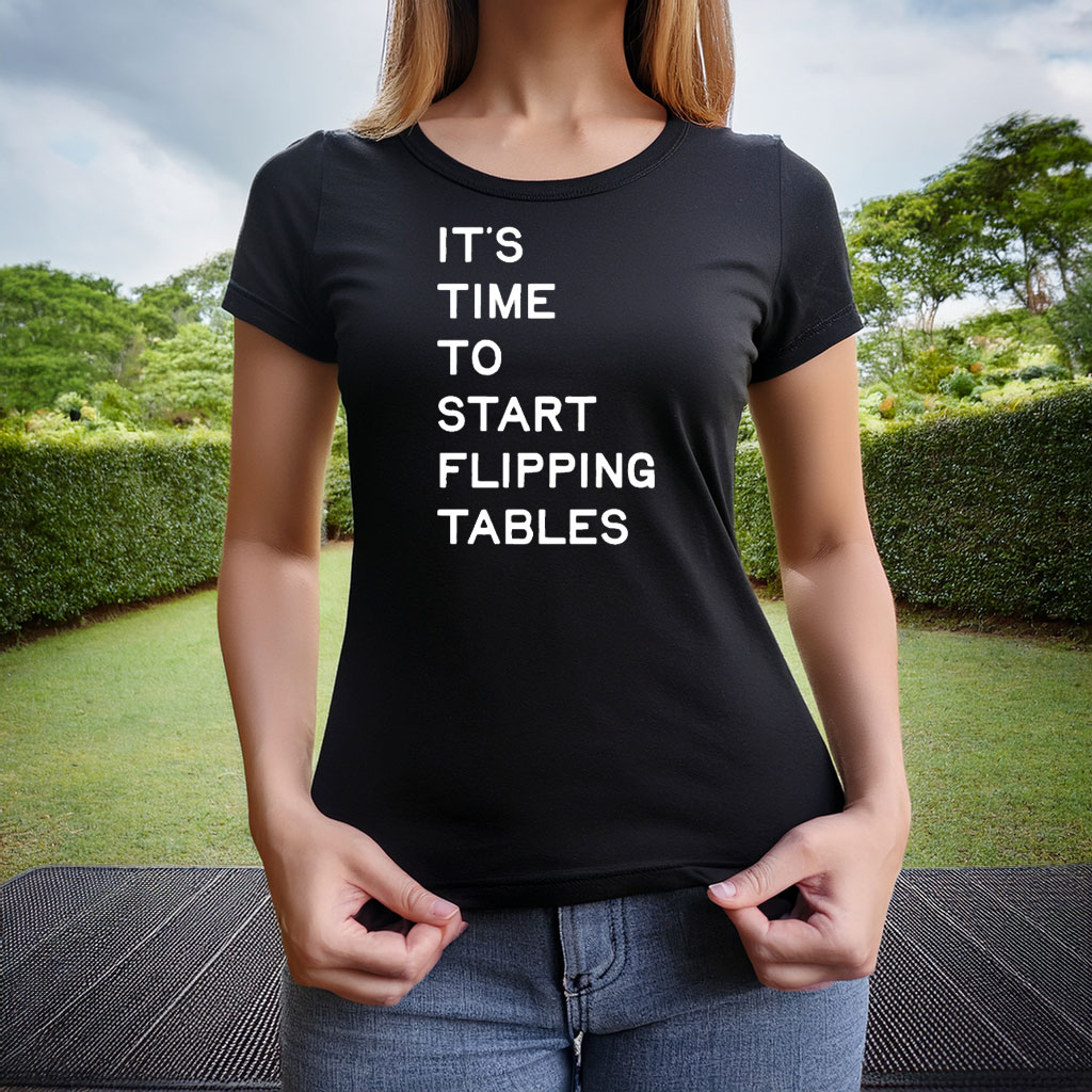 James Talarico Start Flipping Tables Crewneck Sweater