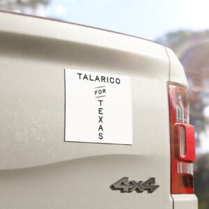 Talarico For Texas 2026 Car Magnet Sticker