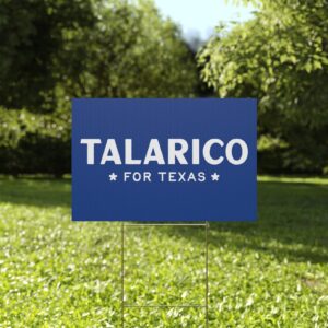 Talarico For Texas Logo Yard Sign