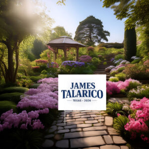 James Talarico 2026 Garden Sign