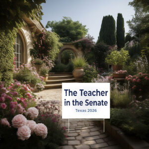 Teacher in the Senate Yard Sign