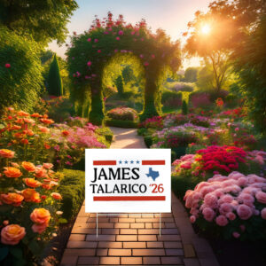 Vote Talarico for Texas Yard Sign