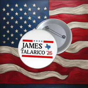 2026 Senate Vote Talarico for Texas Button