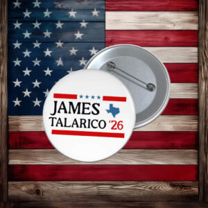 2026 Senate Vote Talarico for Texas Button