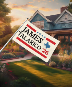 2026 Senate Vote Talarico for Texas Flag