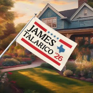 2026 Senate Vote Talarico for Texas Flag