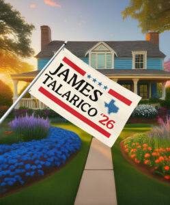 2026 Senate Vote Talarico for Texas Flag