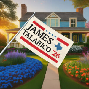 2026 Senate Vote Talarico for Texas Flag