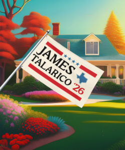 2026 Senate Vote Talarico for Texas Flag
