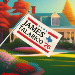 2026 Senate Vote Talarico for Texas Flag