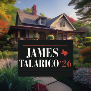 2026 Senate Vote Talarico for Texas Yard Sign