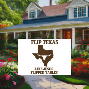 Flip Texas James Talarico 2026 Senate Yard Sign