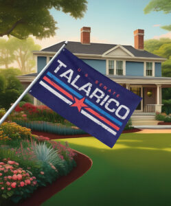 Flip the Tables Jamestalarico 2026 Texas Senate Campaign Flag