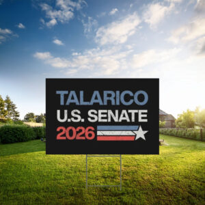 James Talarico U.S. Senate 2026 Patriotic Stripe Yard Sign