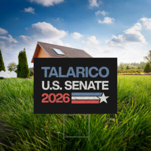 James Talarico U.S. Senate 2026 Patriotic Stripe Yard Sign