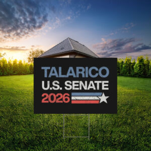 James Talarico U.S. Senate 2026 Patriotic Stripe Yard Sign
