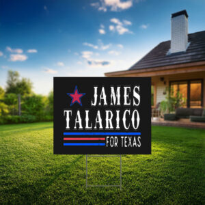 James Talarico for Texas Retro Star Campaign Yard Sign