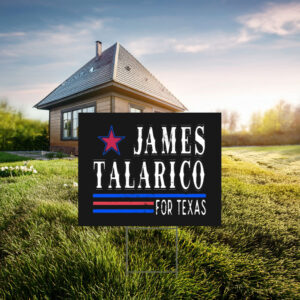 James Talarico for Texas Retro Star Campaign Yard Sign