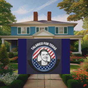 Political Campaign Talarico For Texas Plastic Yard Sign