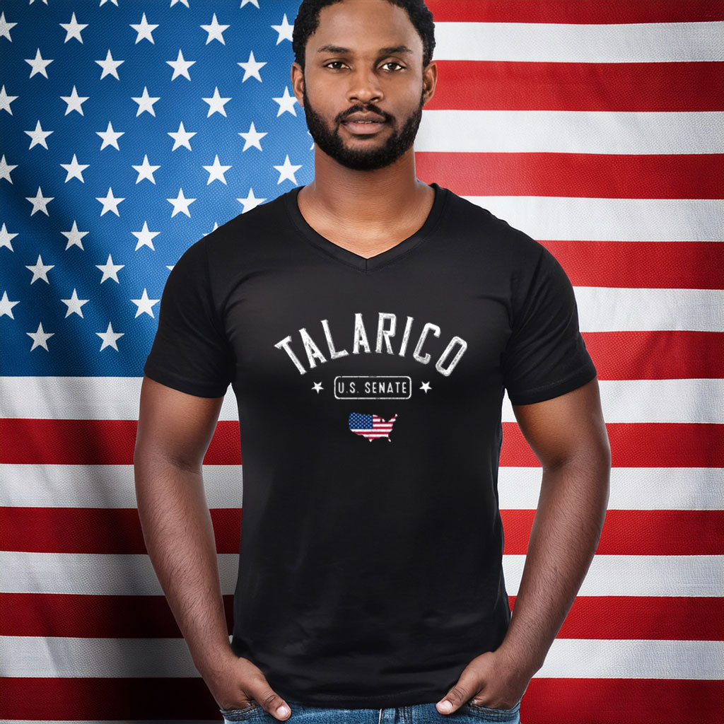 Talarico U.S. Senate Shirt with USA Map – Classic Campaign Tee