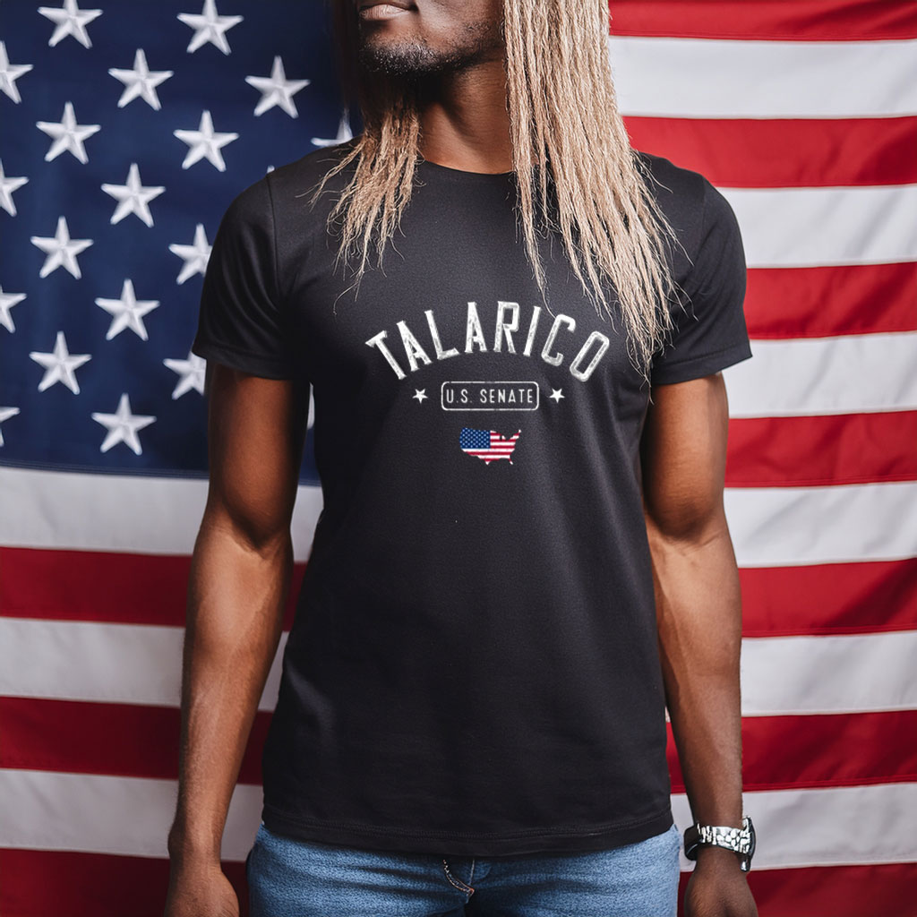 Talarico U.S. Senate Shirt with USA Map – Classic Campaign Tee