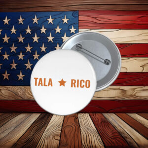 Talarico for Senate 2026 Bella Canvas Texas Election Support Pin