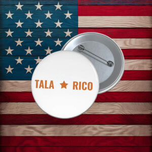 Talarico for Senate 2026 Bella Canvas Texas Election Support Pin