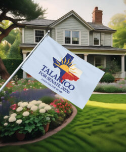 Talarico for Senate 2026 Texas Map Flag
