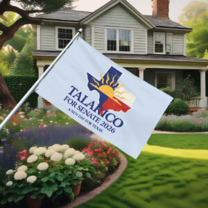 Talarico for Senate 2026 Texas Map Flag