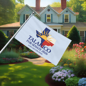 Talarico for Senate 2026 Texas Map Flag