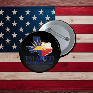 Talarico for Senate 2026 Texas Map Pin
