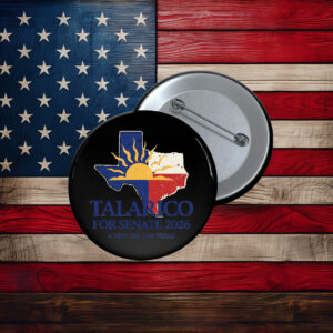 Talarico for Senate 2026 Texas Map Pin
