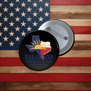 Talarico for Senate 2026 Texas Map Pin