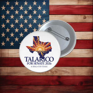 Talarico for Senate 2026 Texas Sunrise Map Button