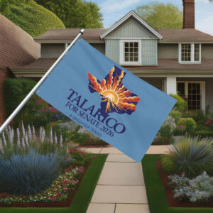 Talarico for Senate 2026 Texas Sunrise Map Flag