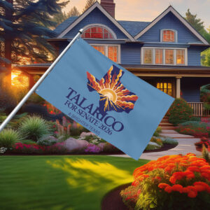 Talarico for Senate 2026 Texas Sunrise Map Flag