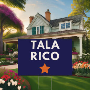 Talarico for Senate Bella Canvas Yard Sign