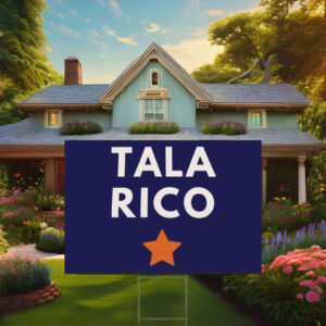 Talarico for Senate Bella Canvas Yard Sign