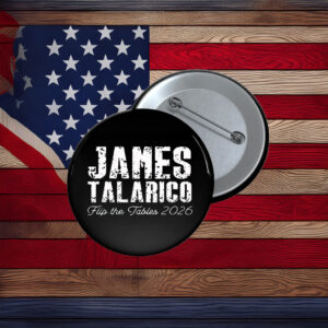 Talarico for Texas Flip the Tables Pin