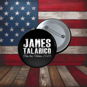 Talarico for Texas Flip the Tables Pin