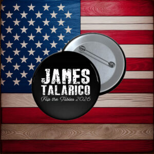Talarico for Texas Flip the Tables Pin