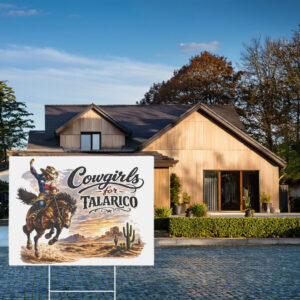 Vote James Talarico Texas Political Election Country Style Patriotic Yard Sign