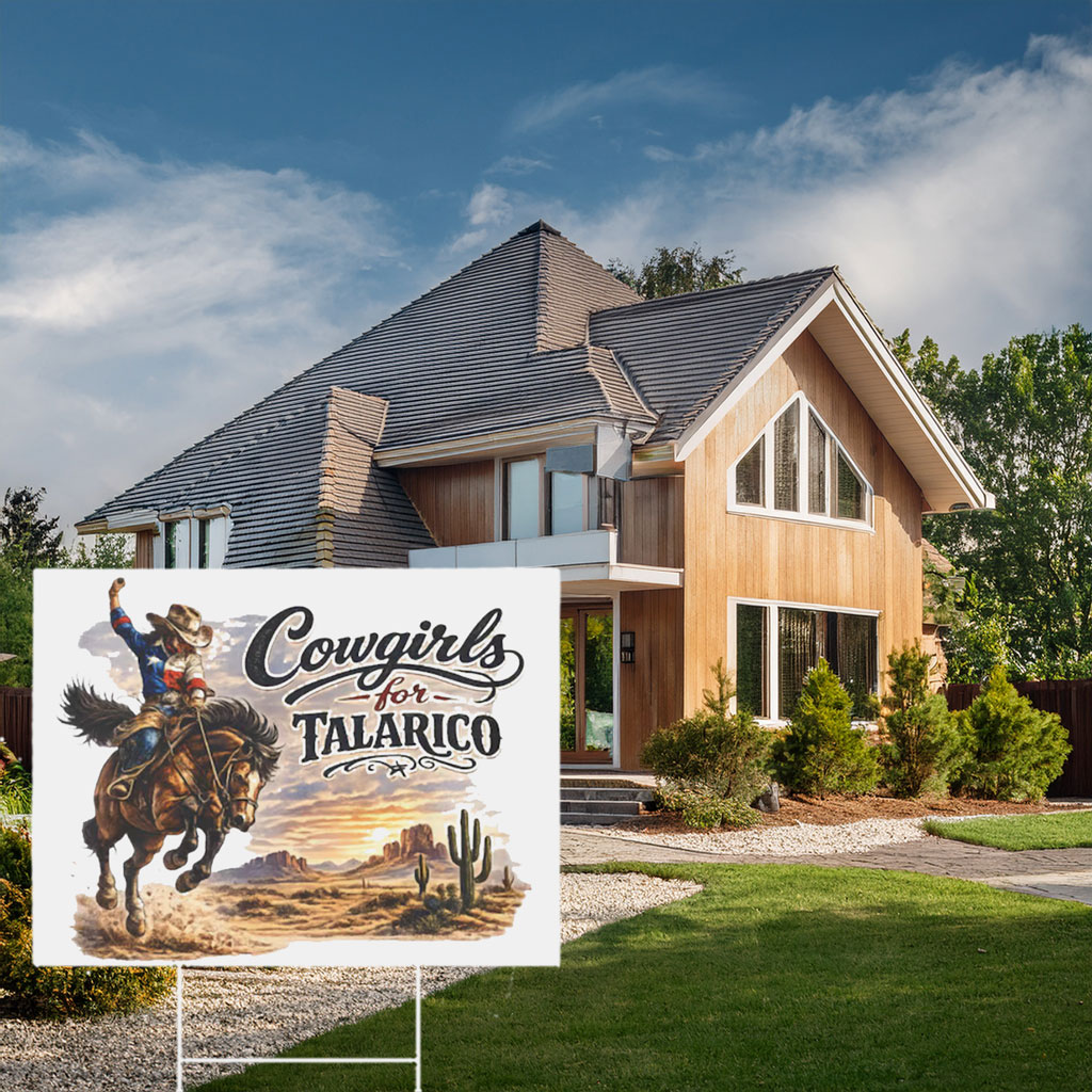 Vote James Talarico Texas Political Election Country Style Patriotic Yard Sign