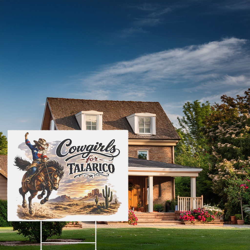 Vote James Talarico Texas Political Election Country Style Patriotic Yard Sign