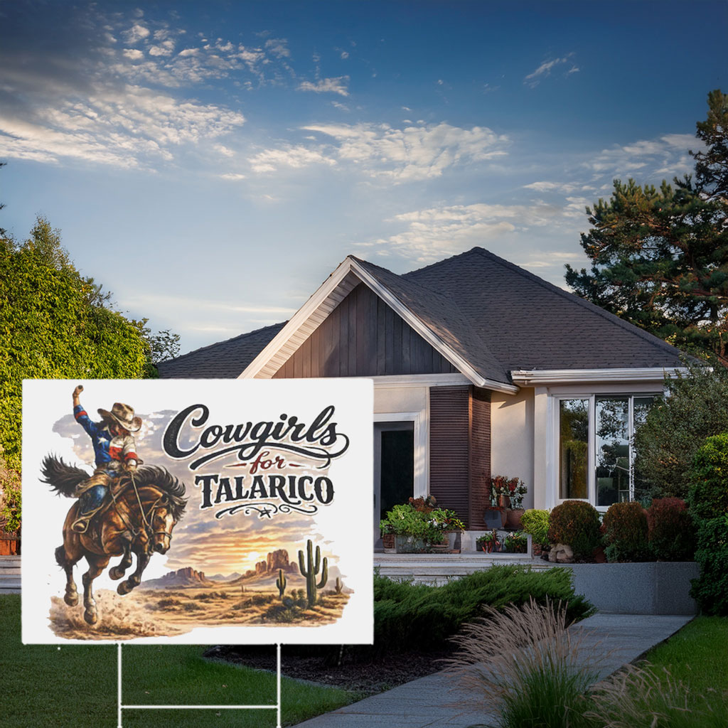 Vote James Talarico Texas Political Election Country Style Patriotic Yard Sign
