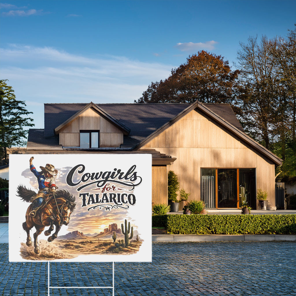 Vote James Talarico Texas Political Election Country Style Patriotic Yard Sign
