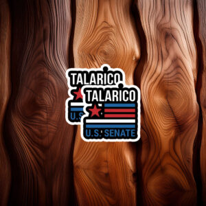 Bold Retro Stripes Campaign Decal — James Talarico Sticker